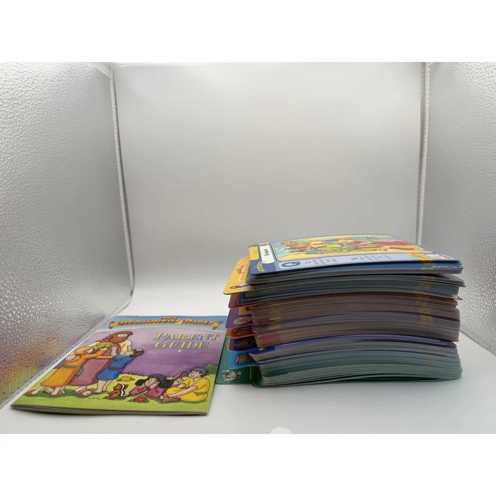 Grolier The Beginners Bible Flash Cards in Box Christian Kids Homeschool